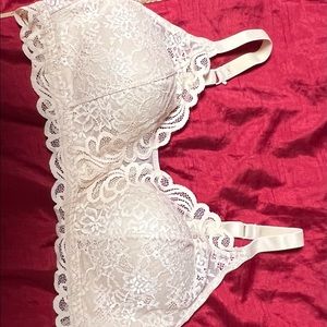 Bali Lace Desire Wirefree Bra XL Latte Lift RN15763 NWOT